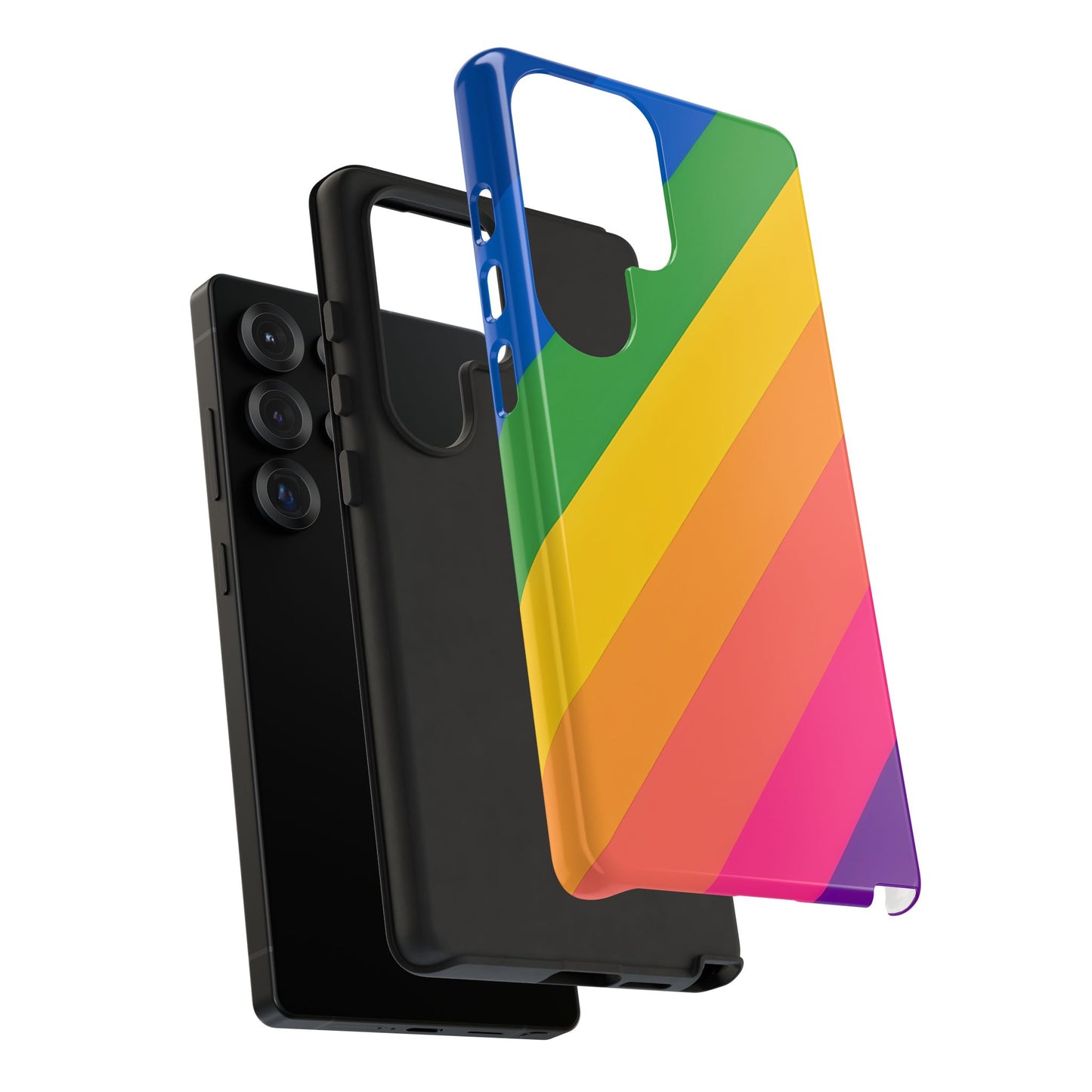 Vibrant Rainbow Phone Case - Tough & Stylish