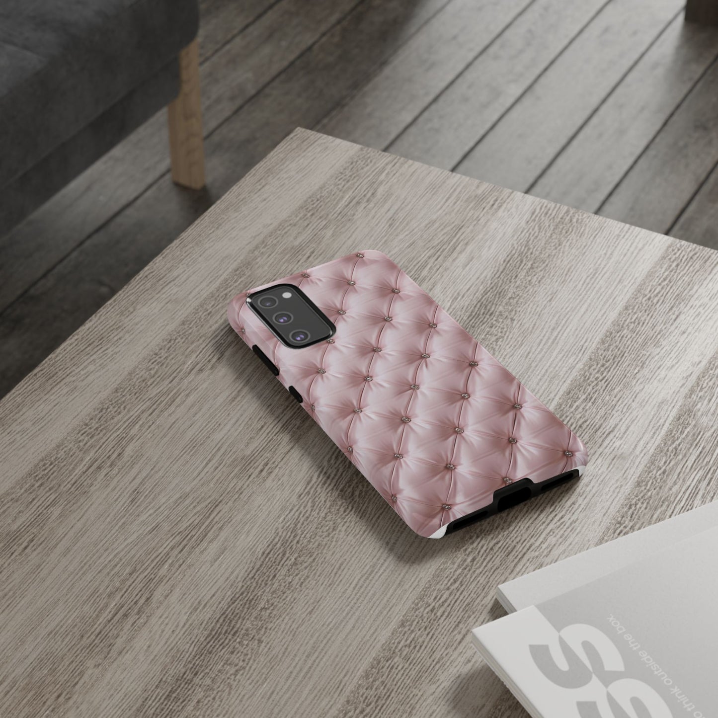Luxury Pink Quilted Phone Case - Tough Cases for Stylish Protection
