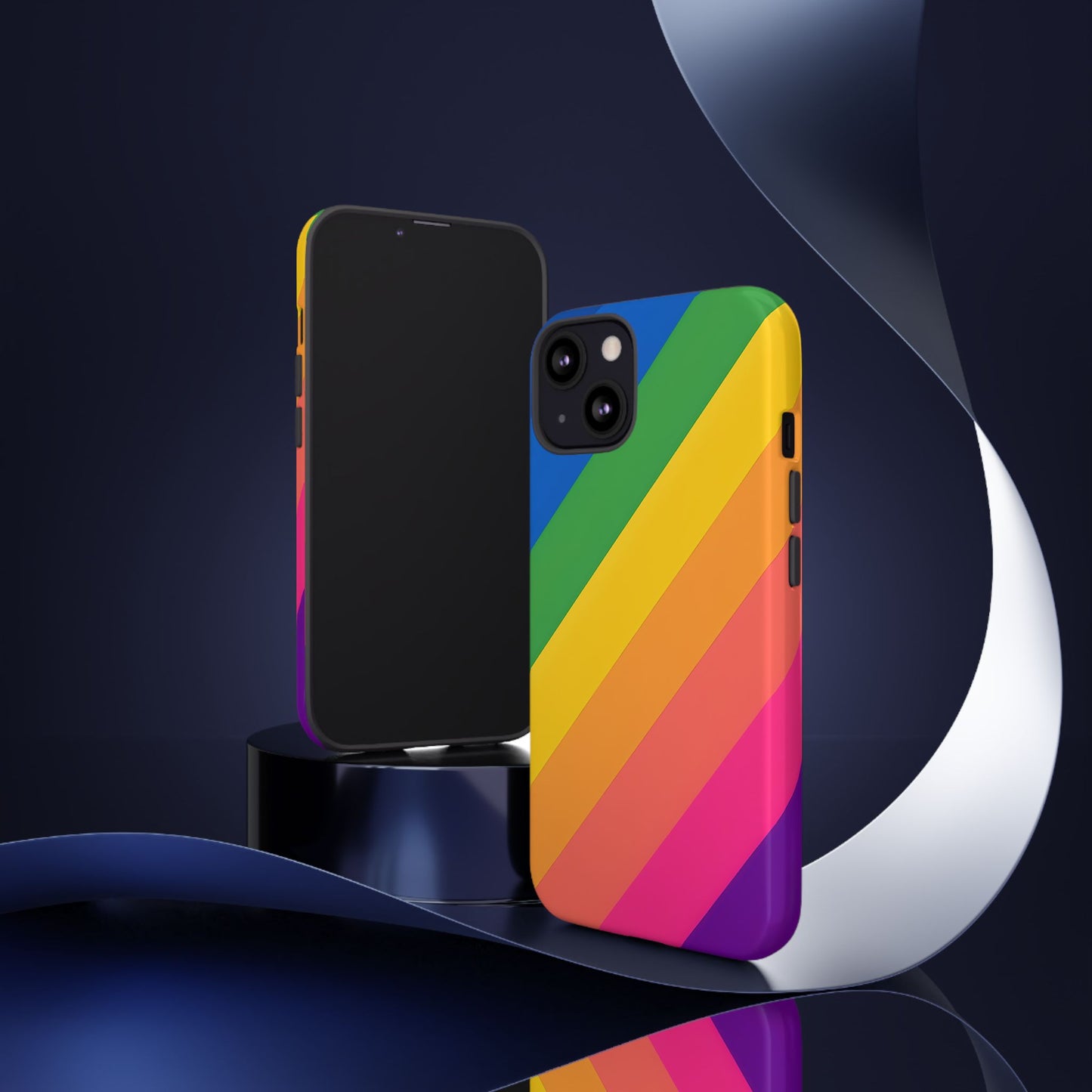Vibrant Rainbow Phone Case - Tough & Stylish
