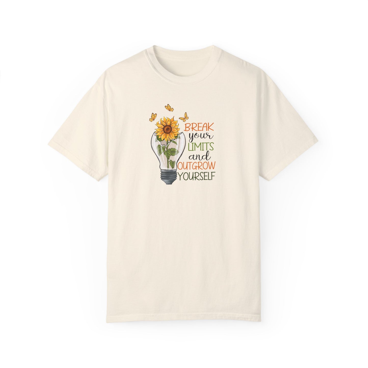 Inspiring Unisex T-Shirt - "Break Your Limits" Floral Design