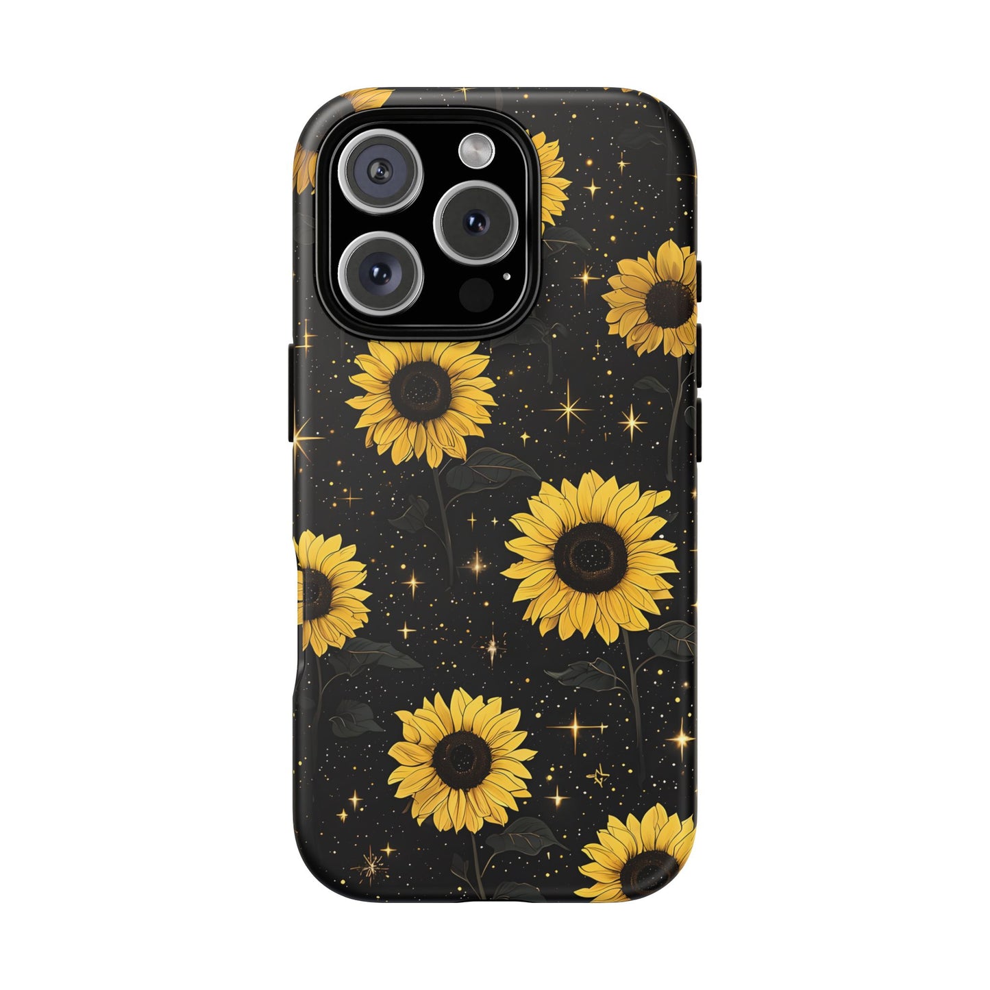 Sunflower Galaxy Tough Case - Durable Phone Cover with Floral Design
