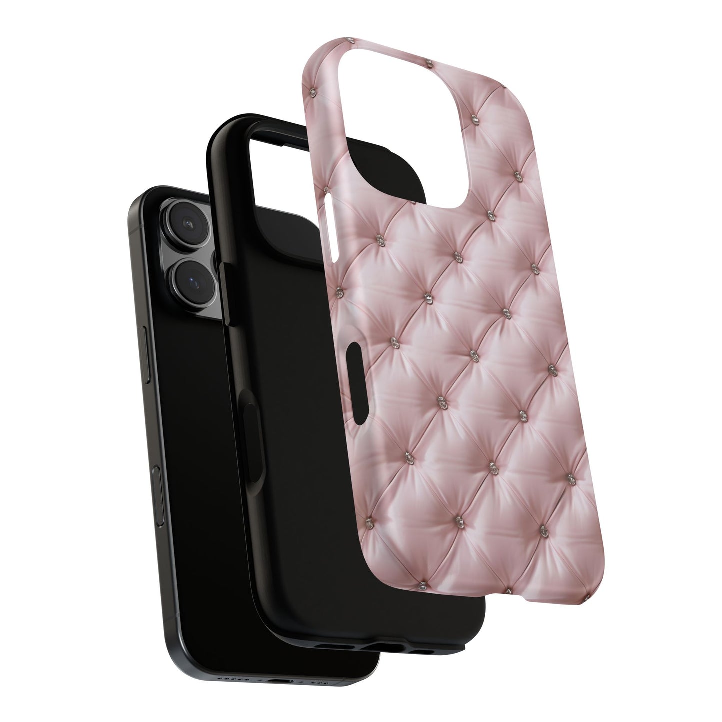 Luxury Pink Quilted Phone Case - Tough Cases for Stylish Protection