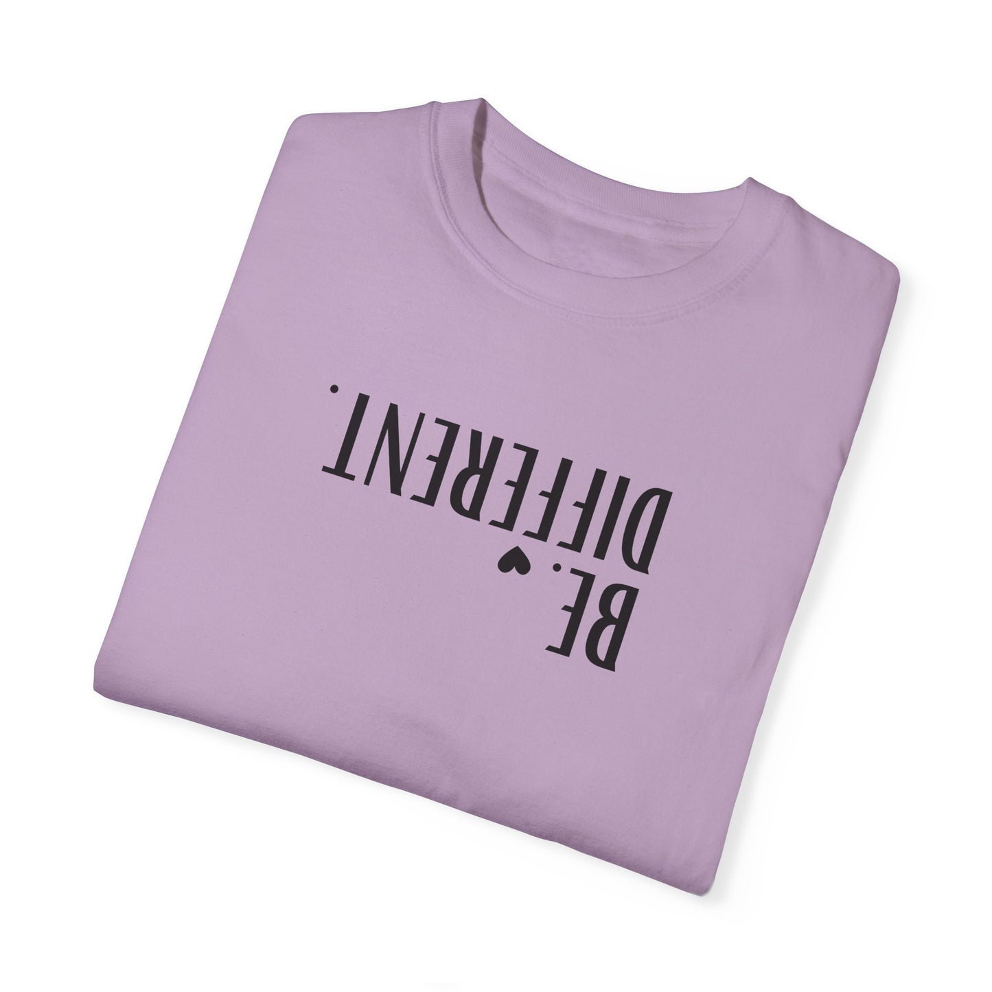 Unisex Garment-Dyed 'Be Different' T-shirt - Comfortable & Casual Style