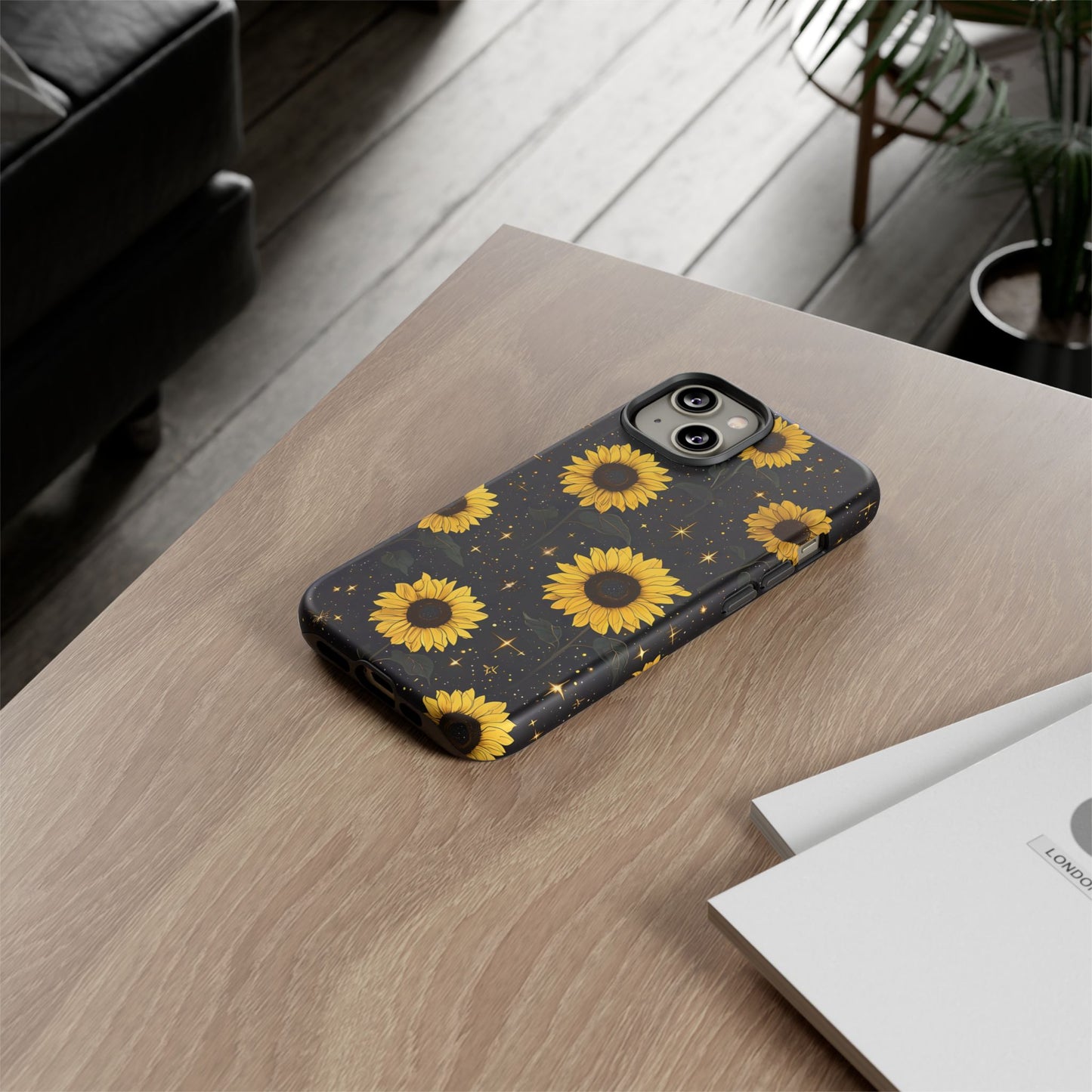 Sunflower Galaxy Tough Case - Durable Phone Cover with Floral Design