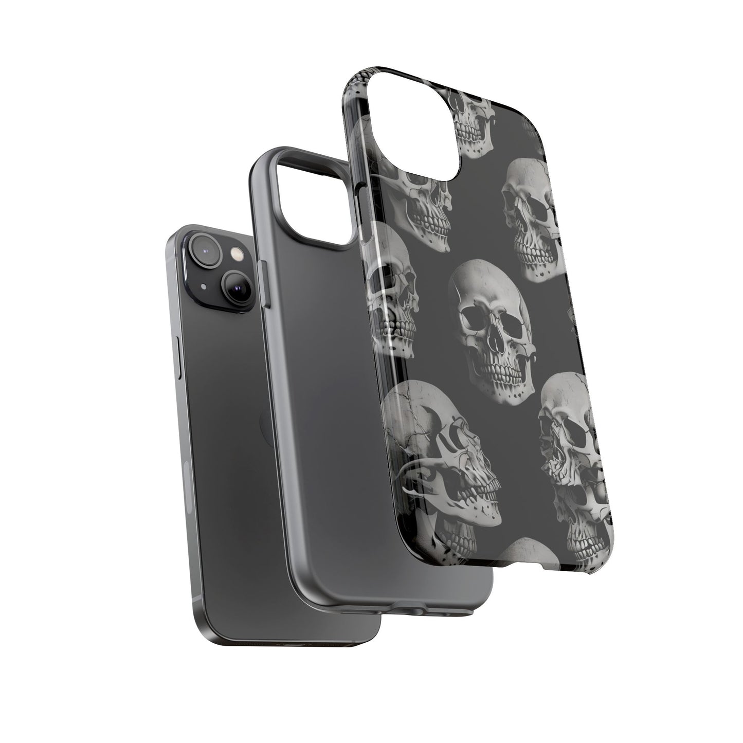 Skull Print Phone Case - Tough Cases for Bold Style