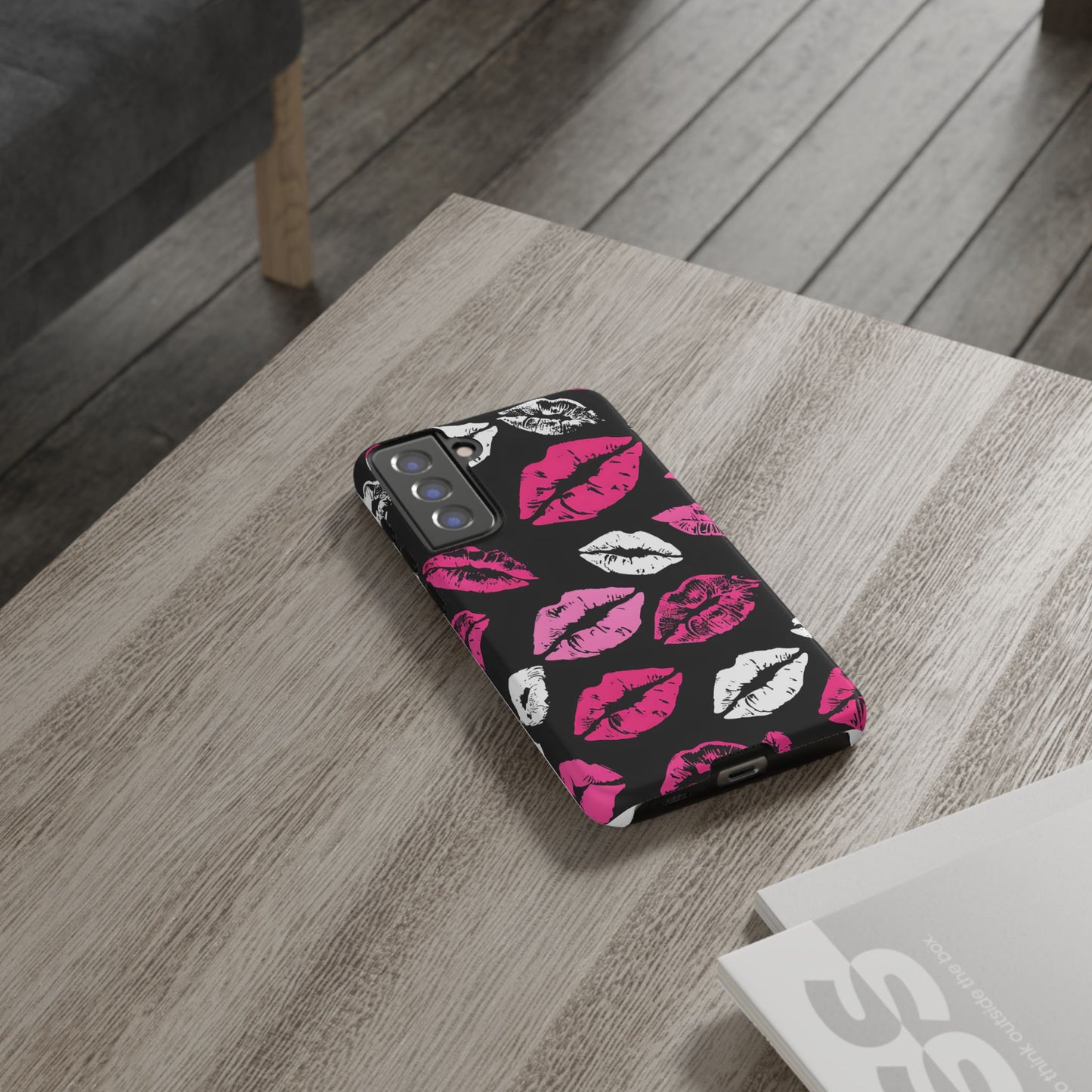 Lips Print iPhone Case - Stylish Tough Phone Cover