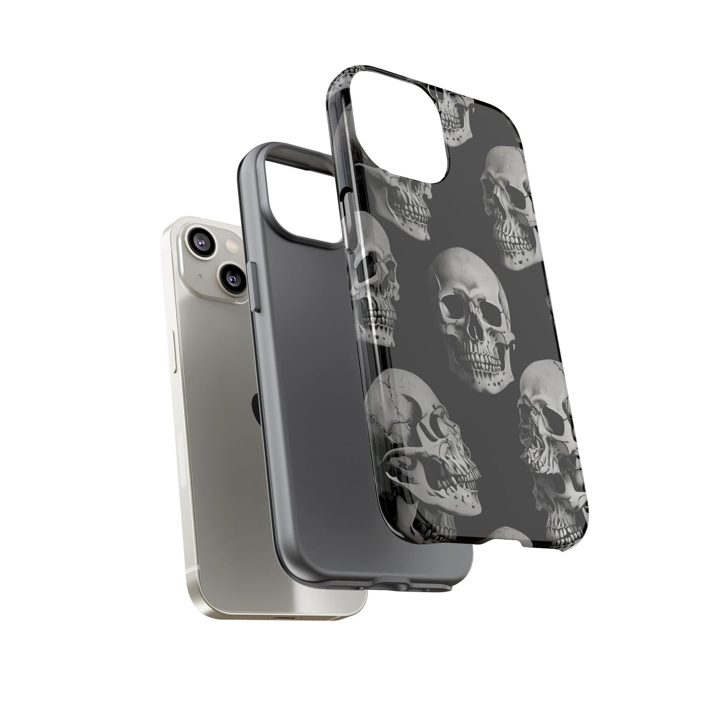Skull Print Phone Case - Tough Cases for Bold Style