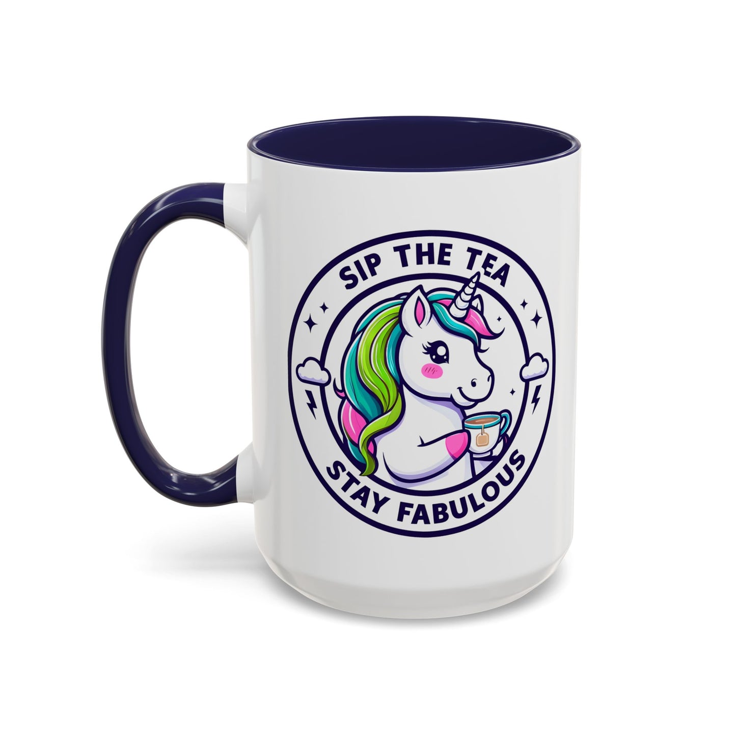 Unicorn Accent Coffee Mug - Sip the Tea, Stay Fabulous - Fun Gift for Unicorn Lovers