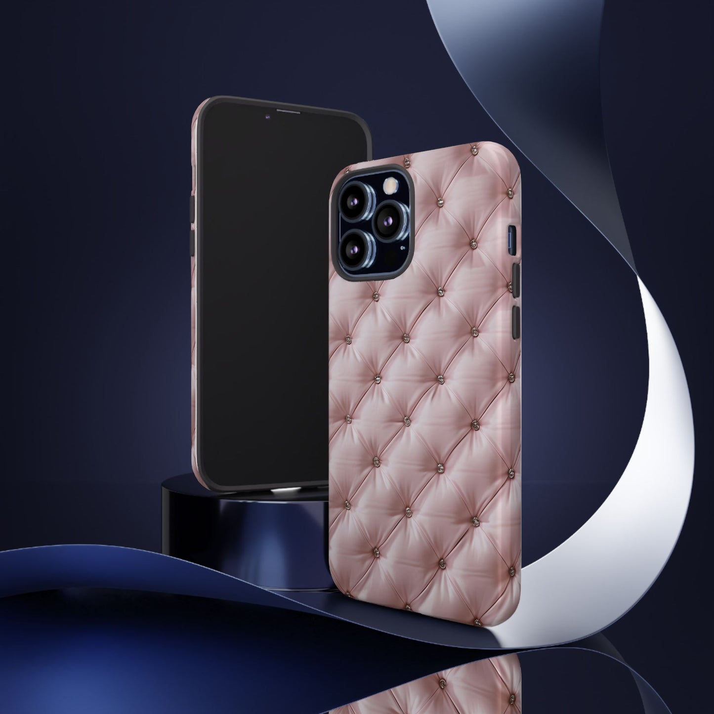 Luxury Pink Quilted Phone Case - Tough Cases for Stylish Protection