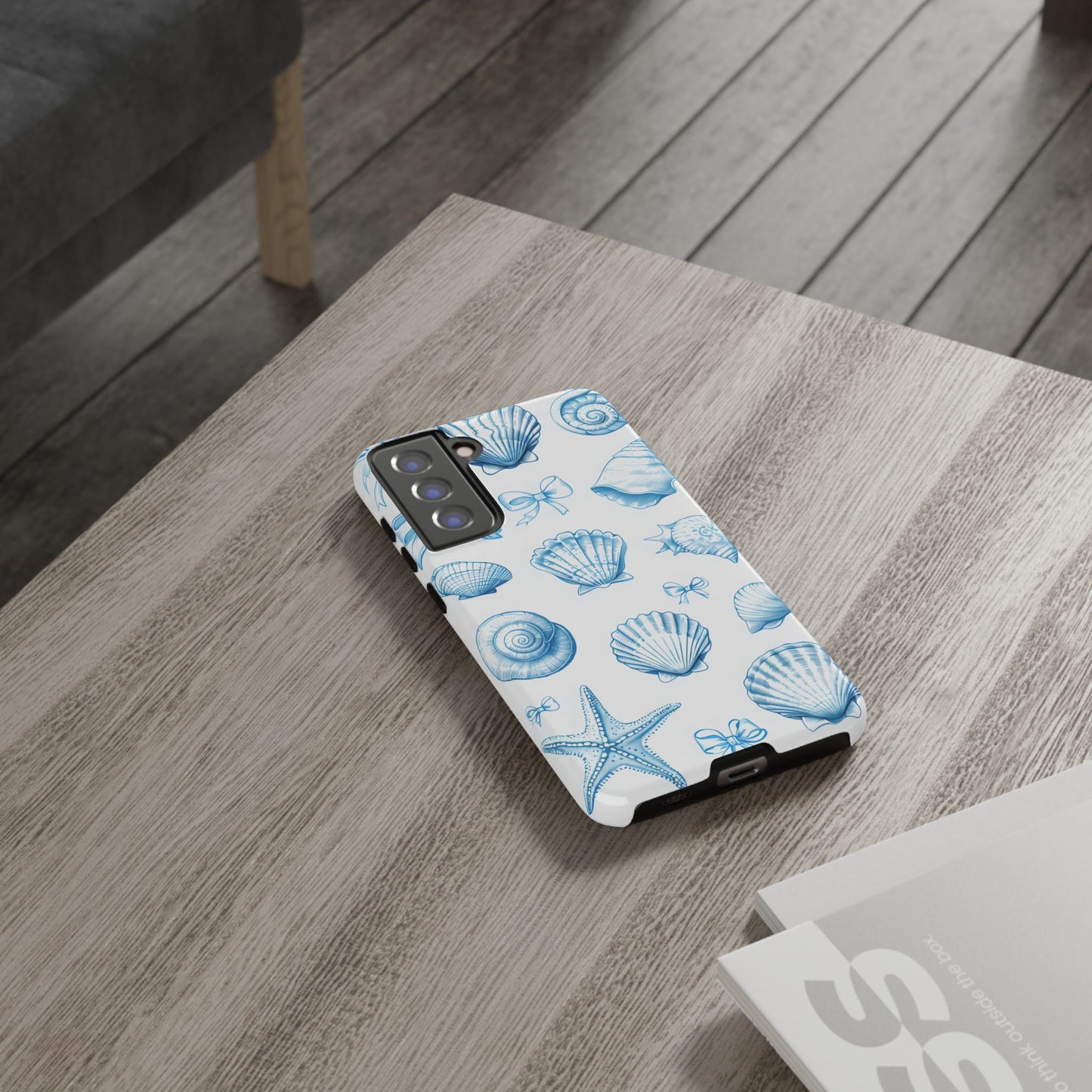 Coquette-Coastal Ocean-Themed Phone Case - Seashell and Starfish Design