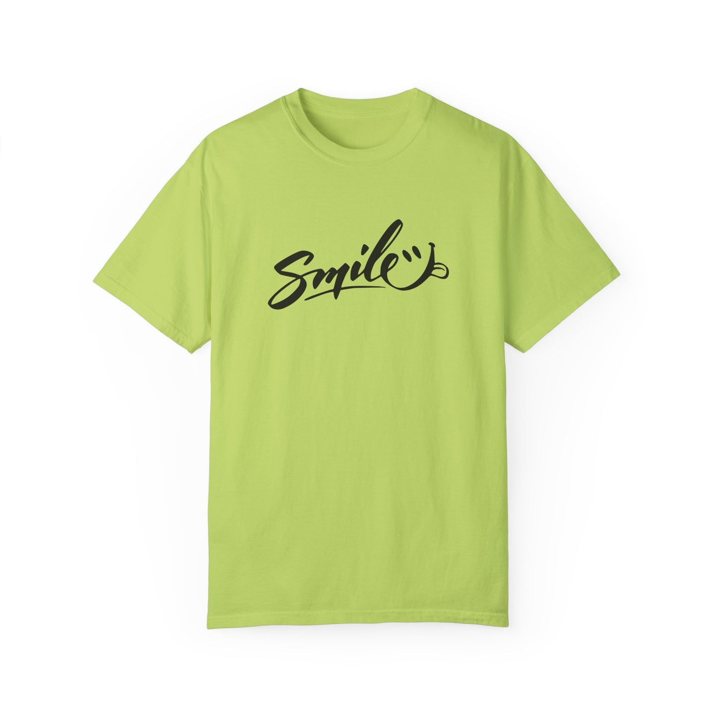Unisex Smile T-Shirt | Garment-Dyed Cotton Tee for Everyday Joy
