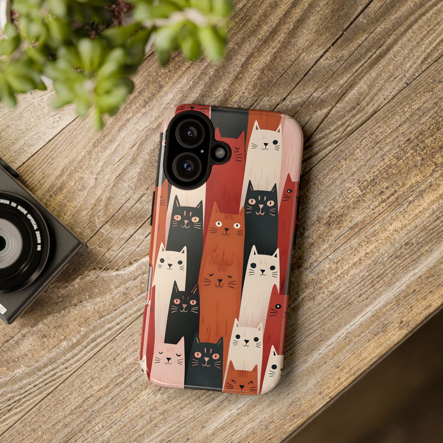 Playful Cat Phone Case - Tough & Stylish Purrfect for Cat Lovers