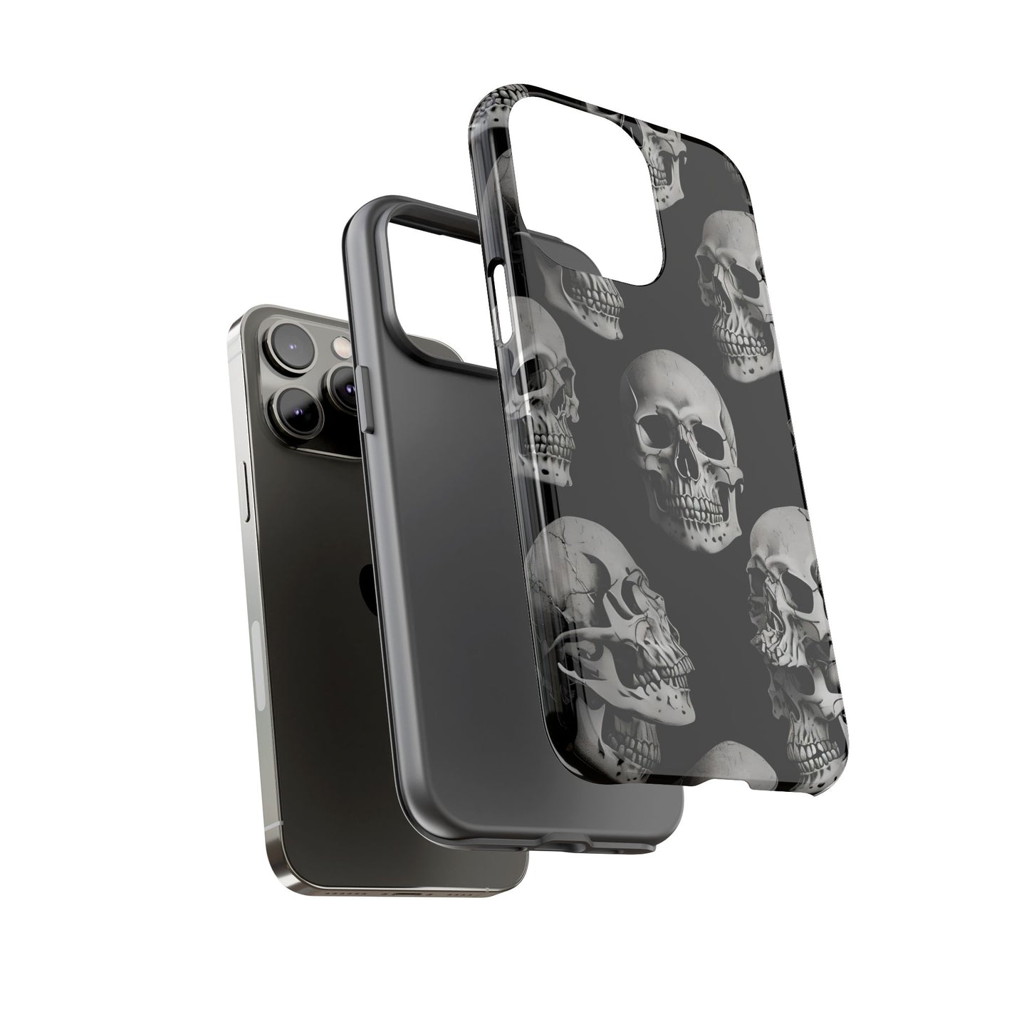 Skull Print Phone Case - Tough Cases for Bold Style