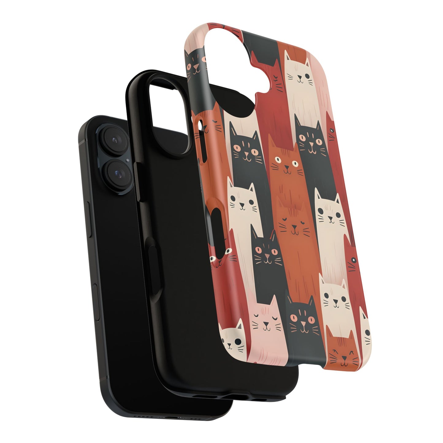 Playful Cat Phone Case - Tough & Stylish Purrfect for Cat Lovers