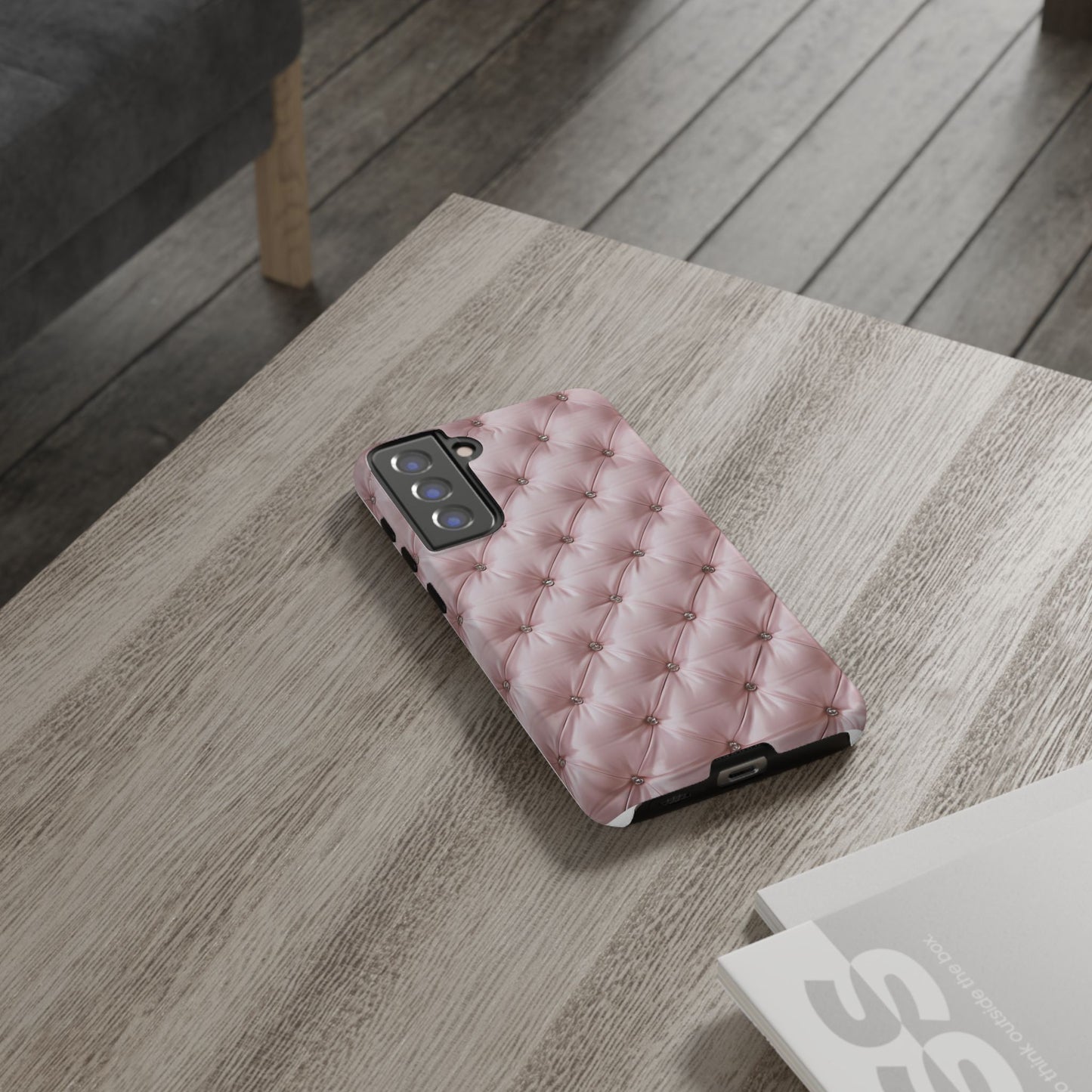 Luxury Pink Quilted Phone Case - Tough Cases for Stylish Protection