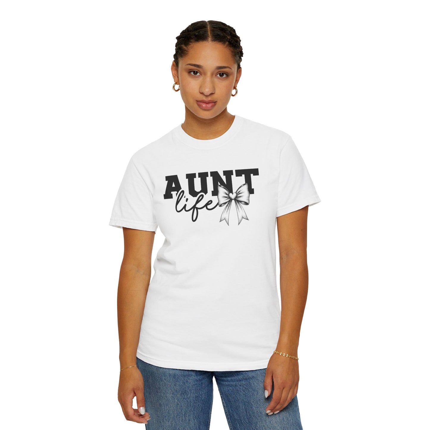 AUNT Life Garment-Dyed T-Shirt - Perfect Gift for Aunts