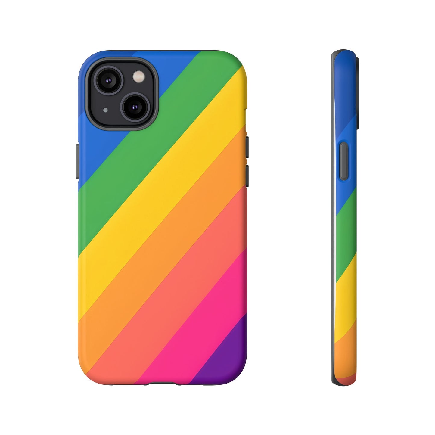 Vibrant Rainbow Phone Case - Tough & Stylish