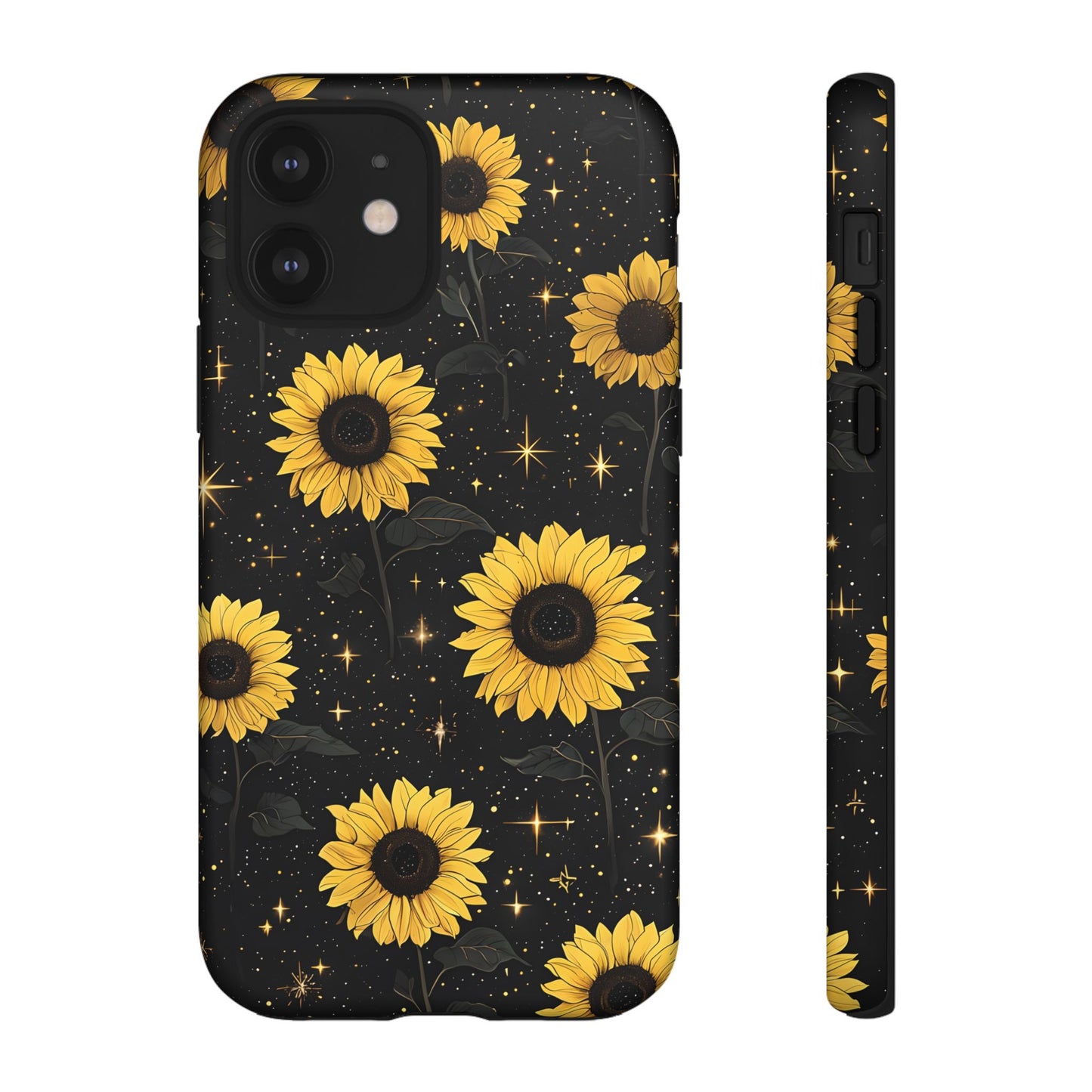 Sunflower Galaxy Tough Case - Durable Phone Cover with Floral Design