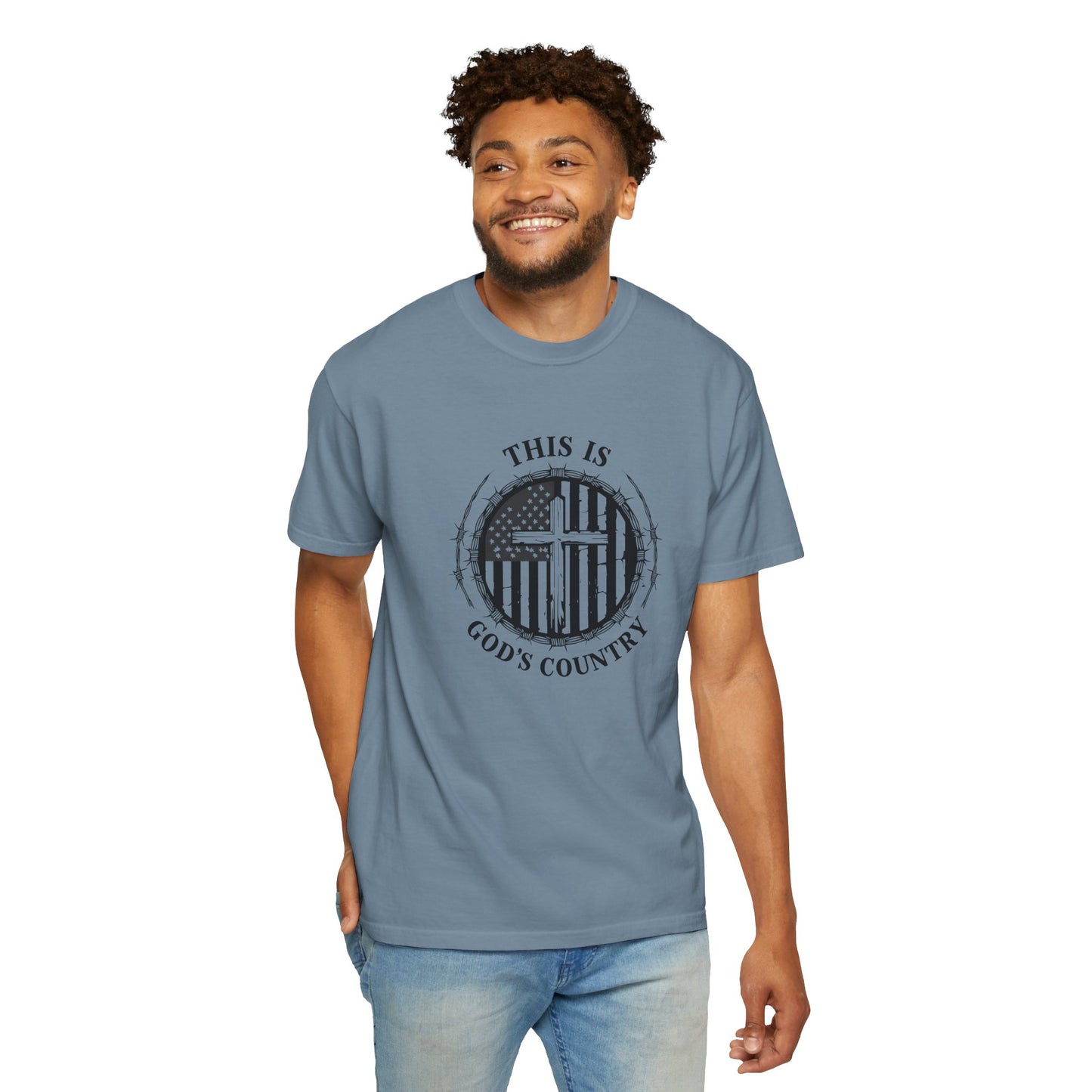 Unisex God’s Country Graphic T-Shirt - Patriotic Design