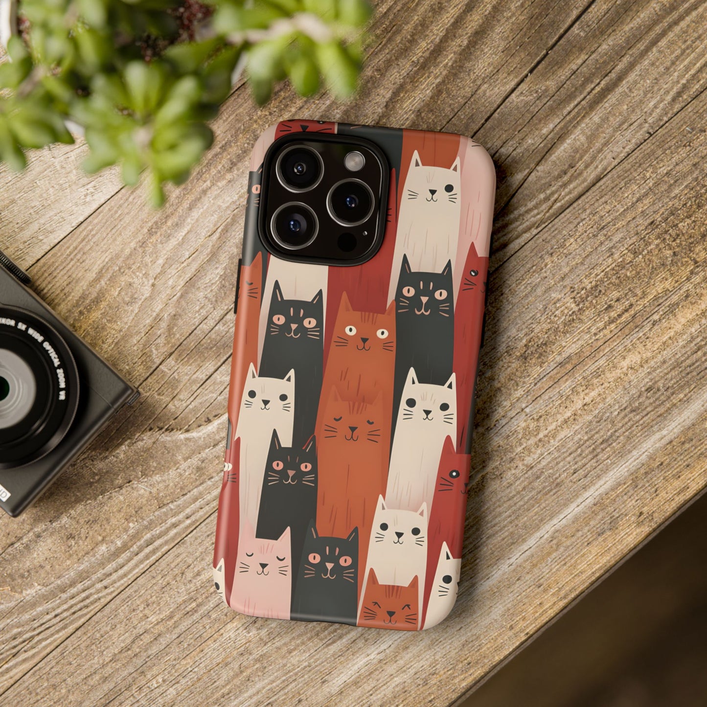 Playful Cat Phone Case - Tough & Stylish Purrfect for Cat Lovers