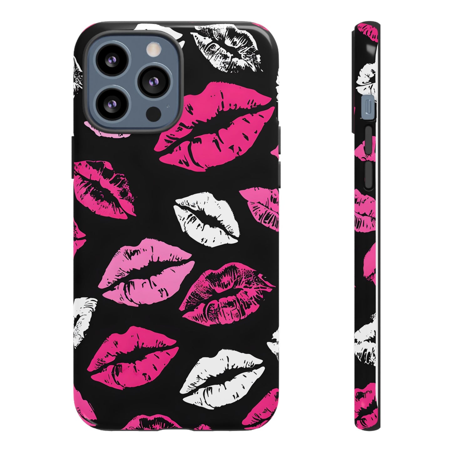 Lips Print iPhone Case - Stylish Tough Phone Cover