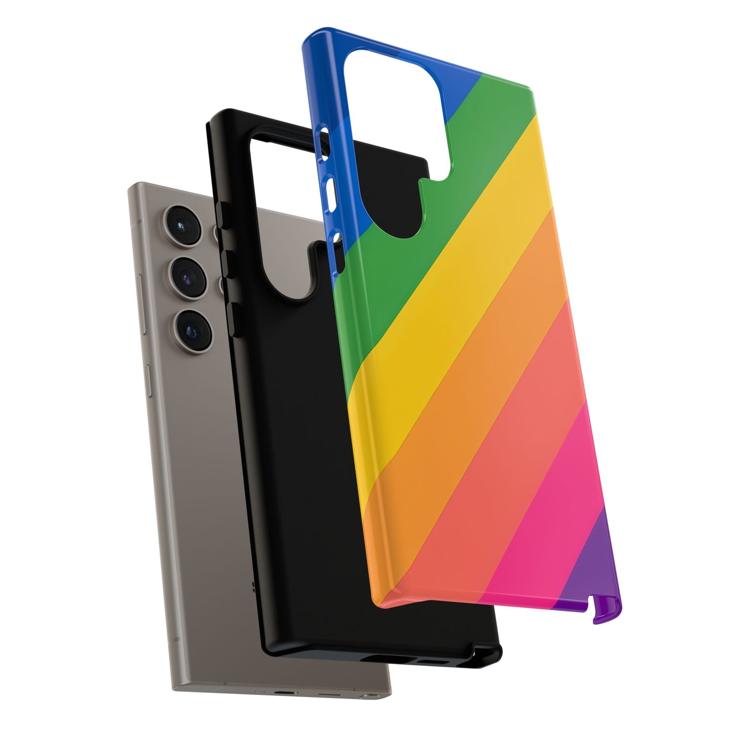 Vibrant Rainbow Phone Case - Tough & Stylish