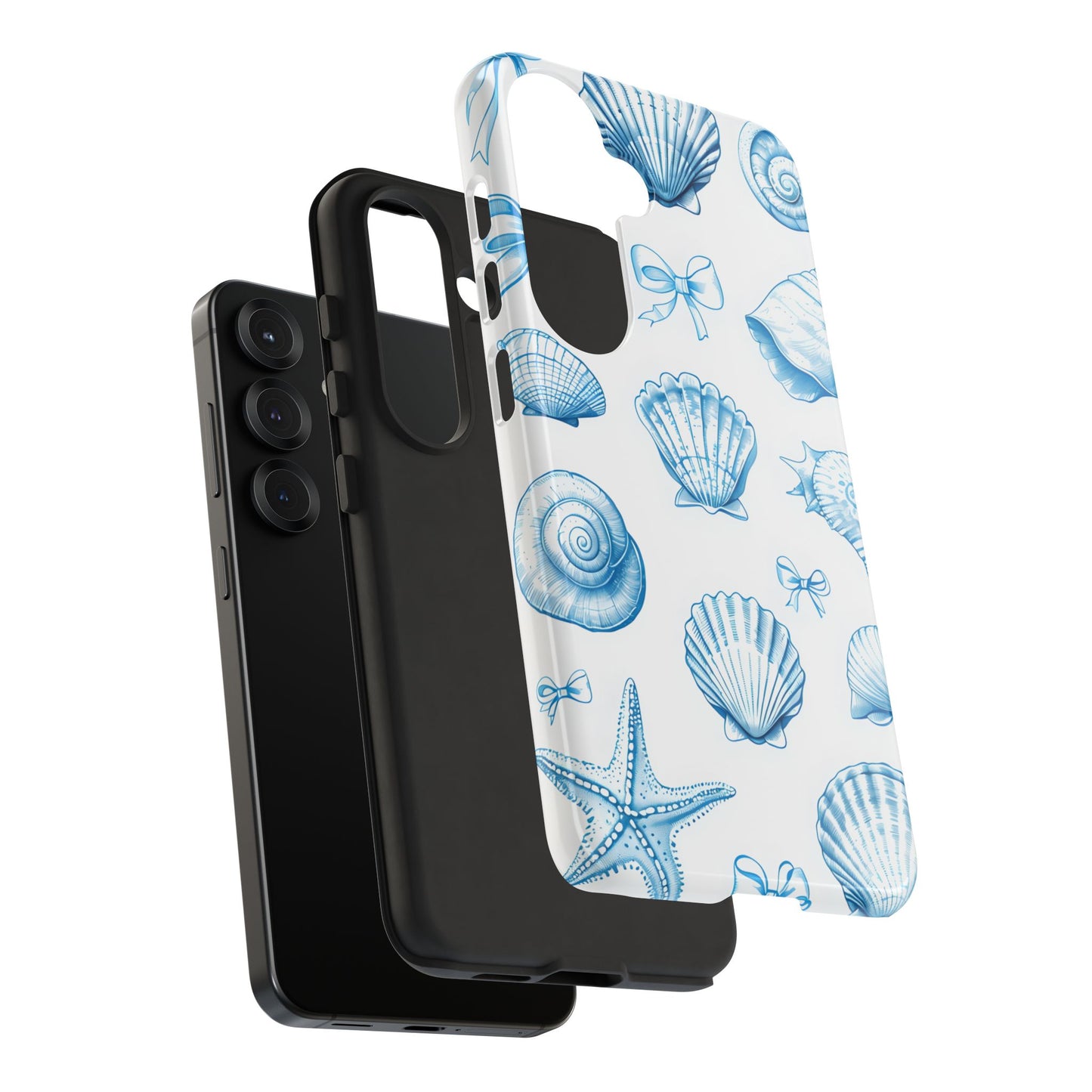Coquette-Coastal Ocean-Themed Phone Case - Seashell and Starfish Design