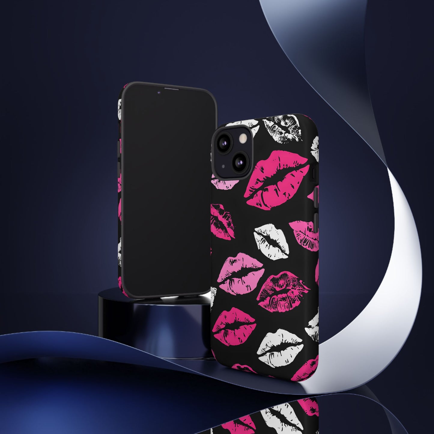 Lips Print iPhone Case - Stylish Tough Phone Cover