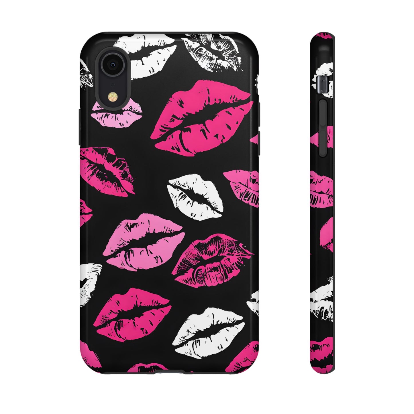 Lips Print iPhone Case - Stylish Tough Phone Cover