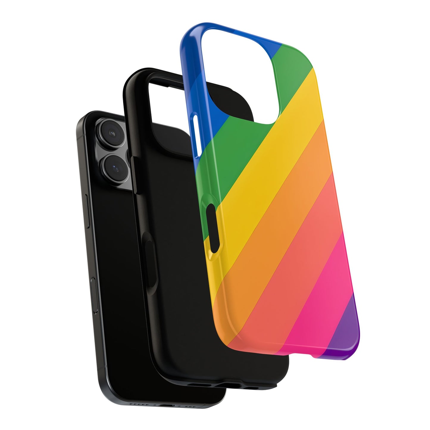 Vibrant Rainbow Phone Case - Tough & Stylish