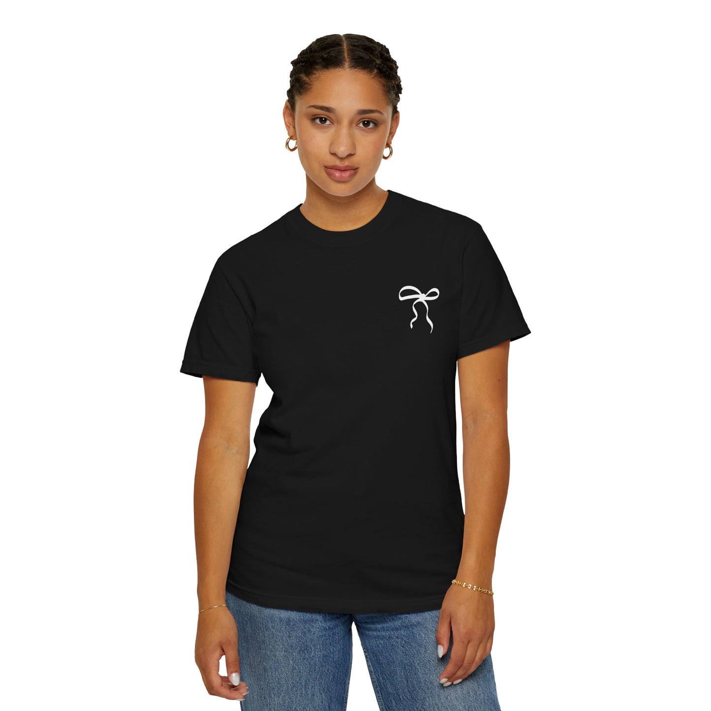 Inspirational T-Shirt with Bow Design – "But God"