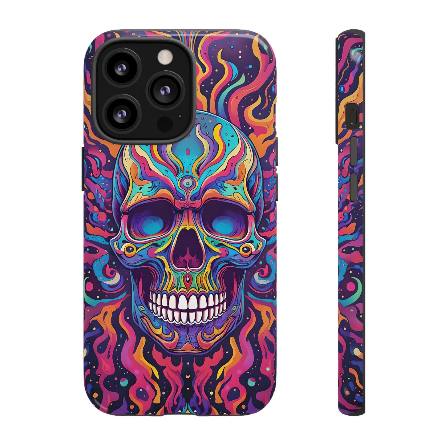 Colorful Skull Phone Case - Tough Cases for Bold Personalities