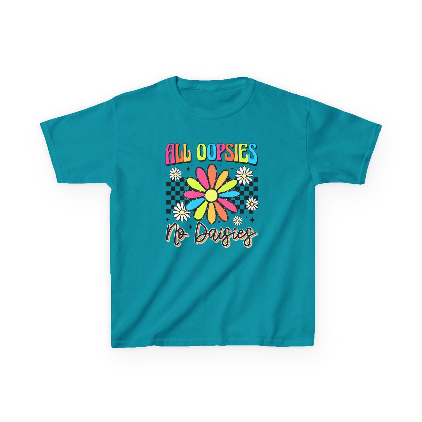 Colorful Kids Tee - 'All Oopsies No Daisies'