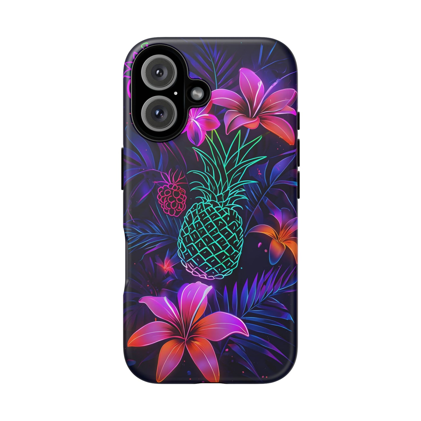 Tough Cases - Tropical Neon Floral iPhone Case