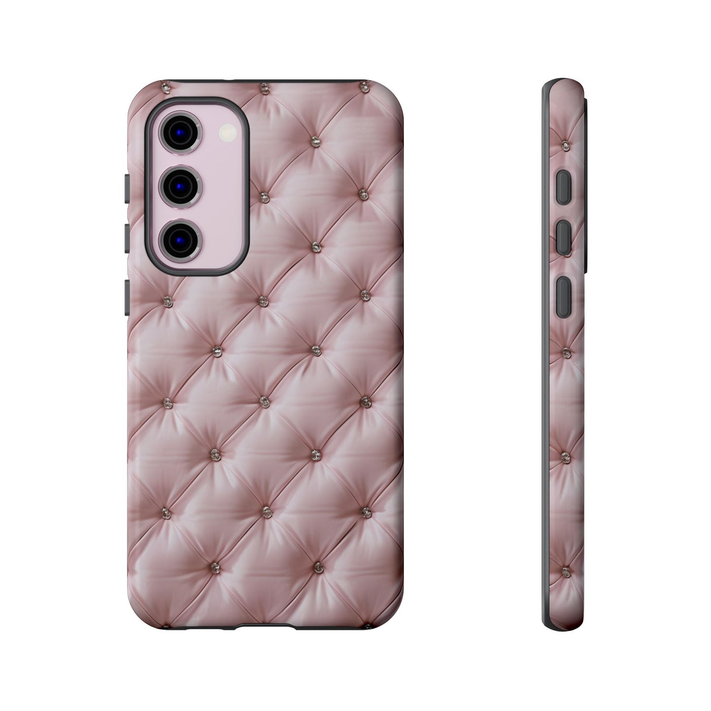 Luxury Pink Quilted Phone Case - Tough Cases for Stylish Protection