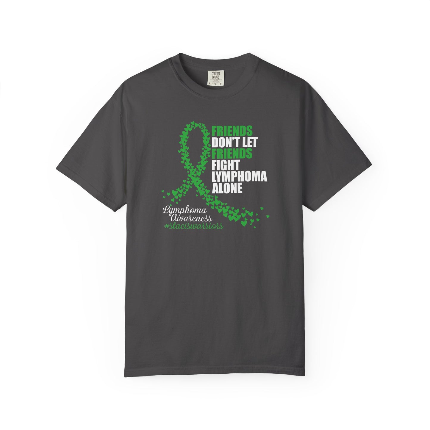 Supportive Lymphoma Awareness T-Shirt, Comfort Tee, Unisex Gift, Pink Ribbon Shirt, Friendship Tee, Cancer Awareness