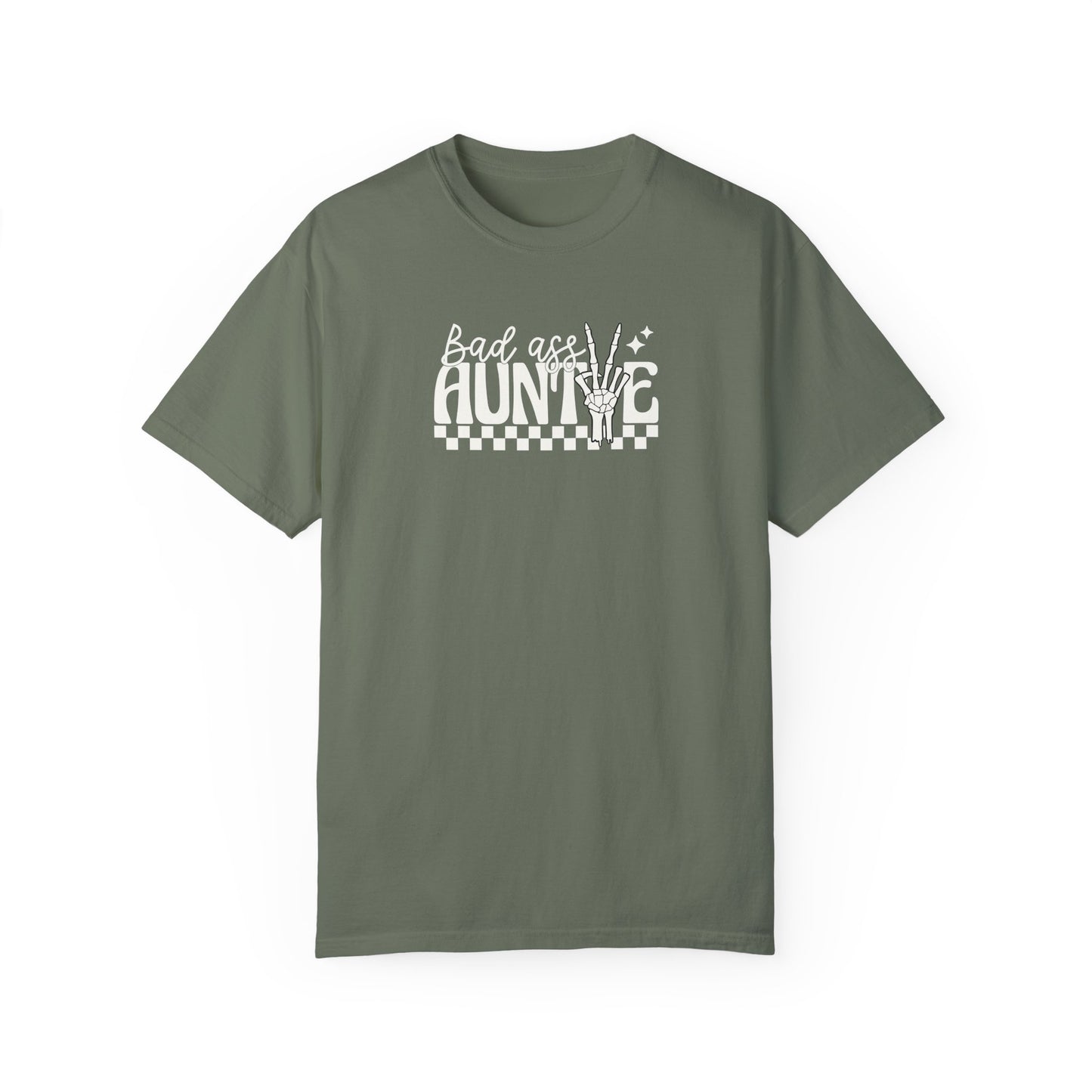 Bad Ass Aunt Unisex Garment-Dyed T-Shirt - Comfortable and Stylish Gift for Aunts