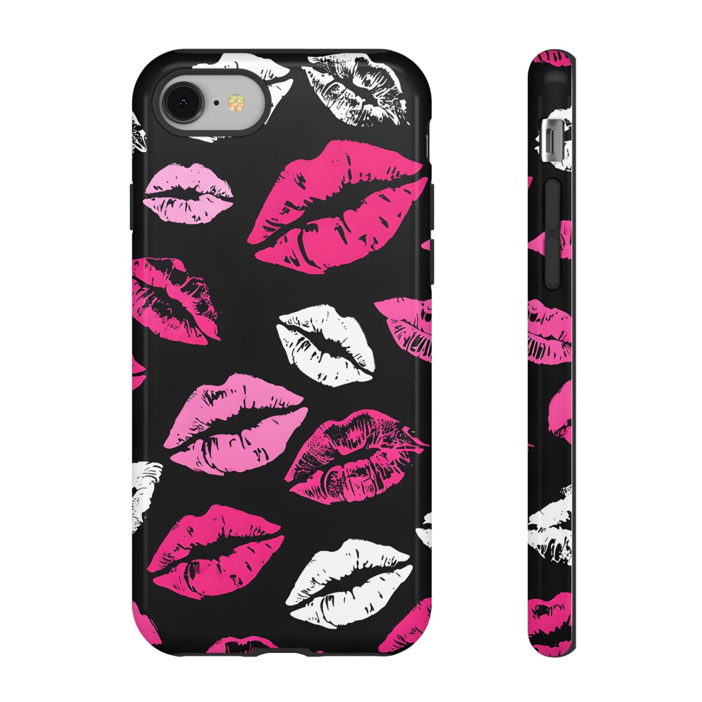 Lips Print iPhone Case - Stylish Tough Phone Cover