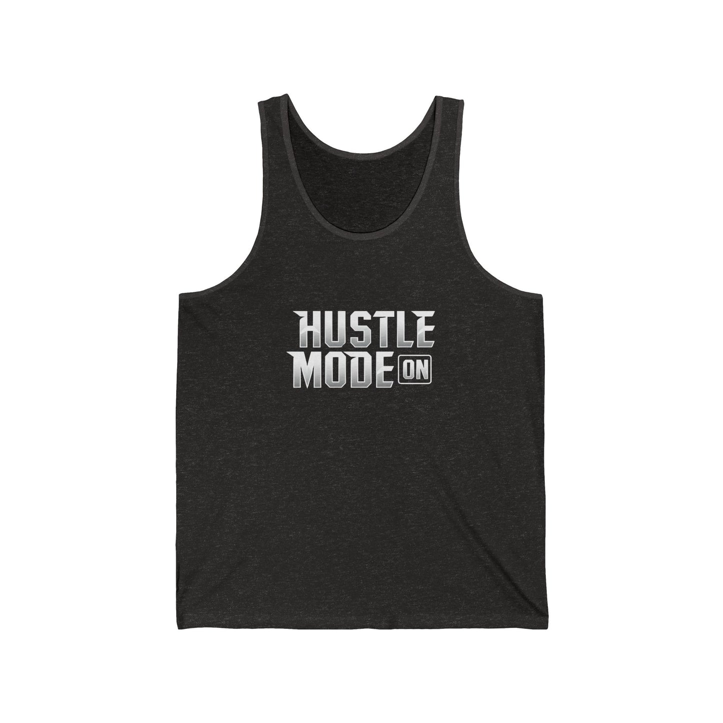 Hustle Mode On Unisex Jersey Tank - Motivational Workout Shirt