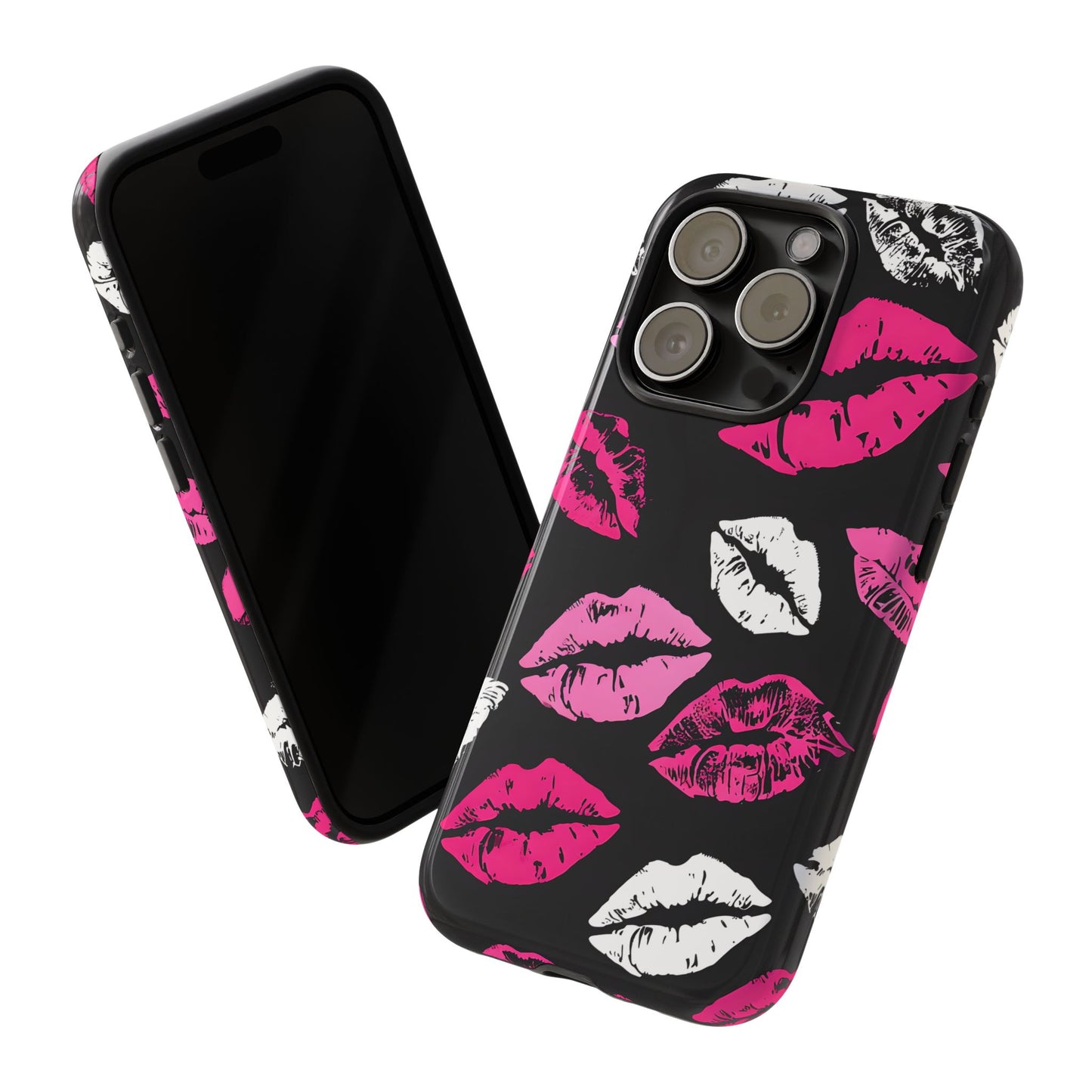 Lips Print iPhone Case - Stylish Tough Phone Cover