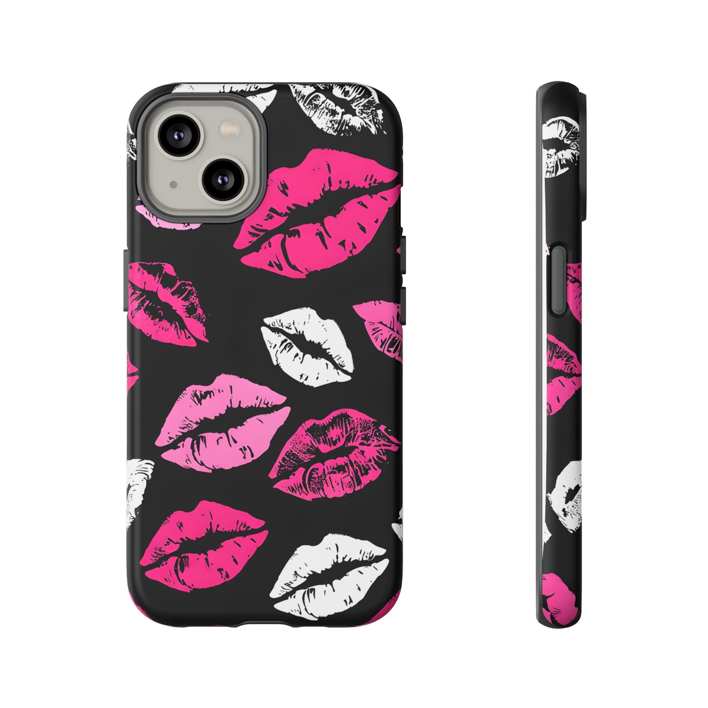 Lips Print iPhone Case - Stylish Tough Phone Cover