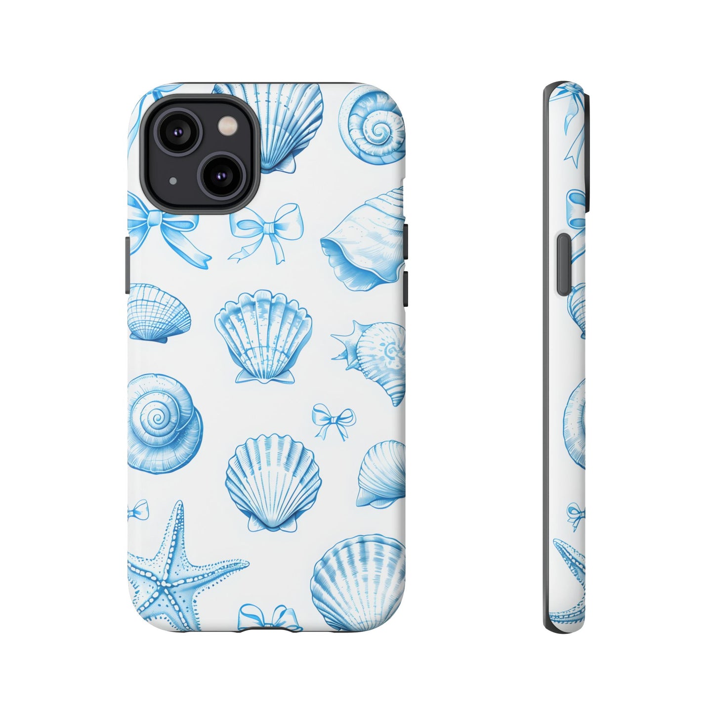 Coquette-Coastal Ocean-Themed Phone Case - Seashell and Starfish Design