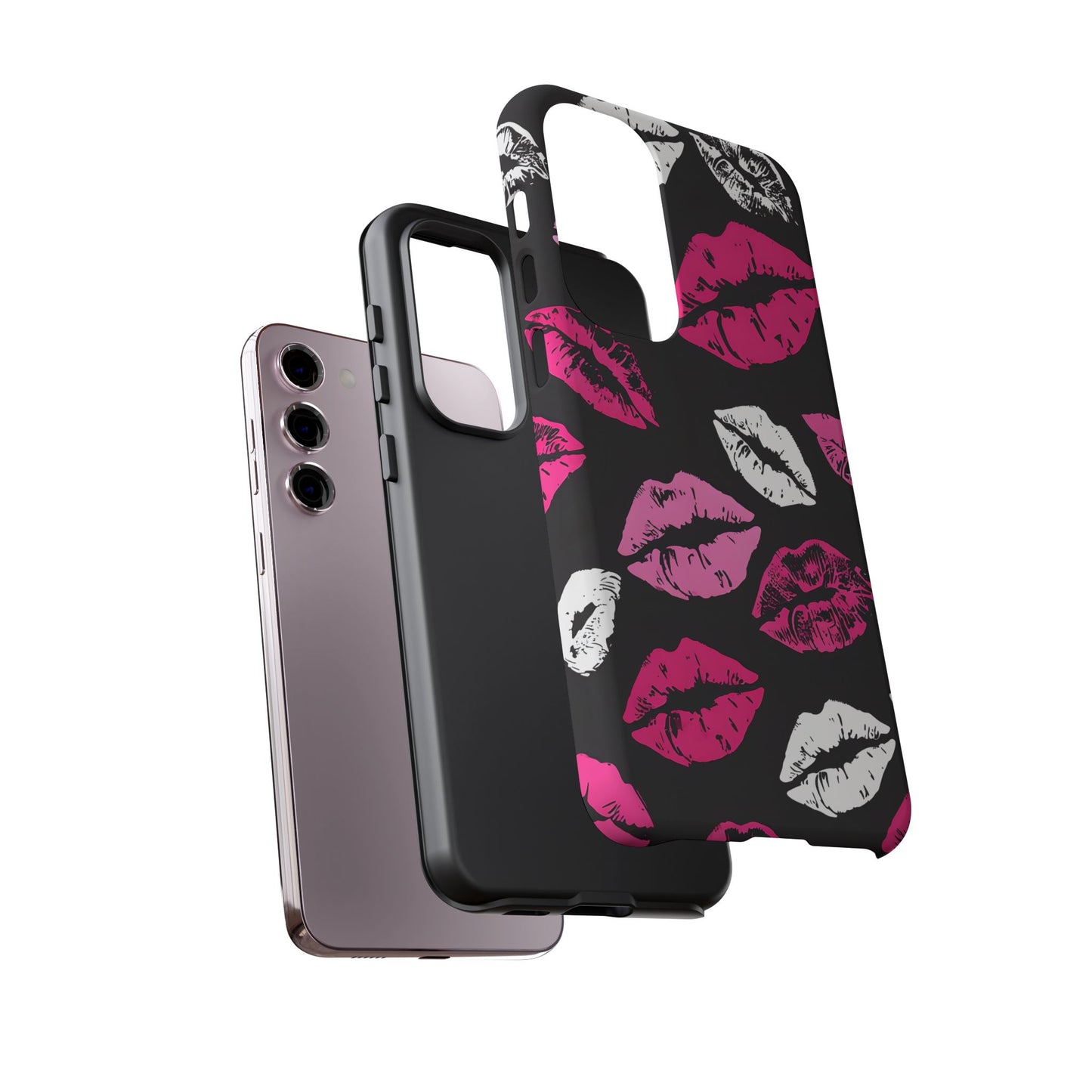 Lips Print iPhone Case - Stylish Tough Phone Cover