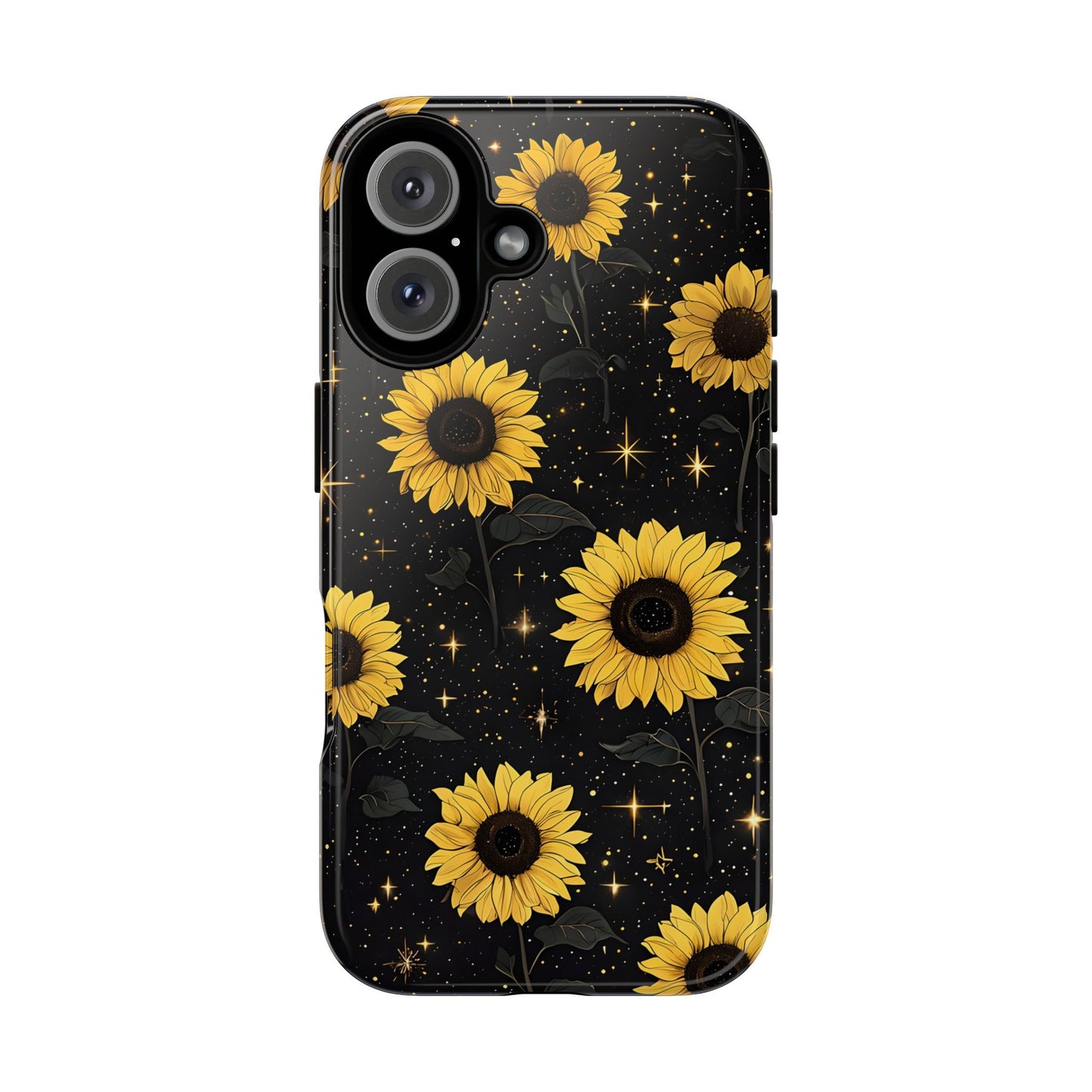 Sunflower Galaxy Tough Case - Durable Phone Cover with Floral Design