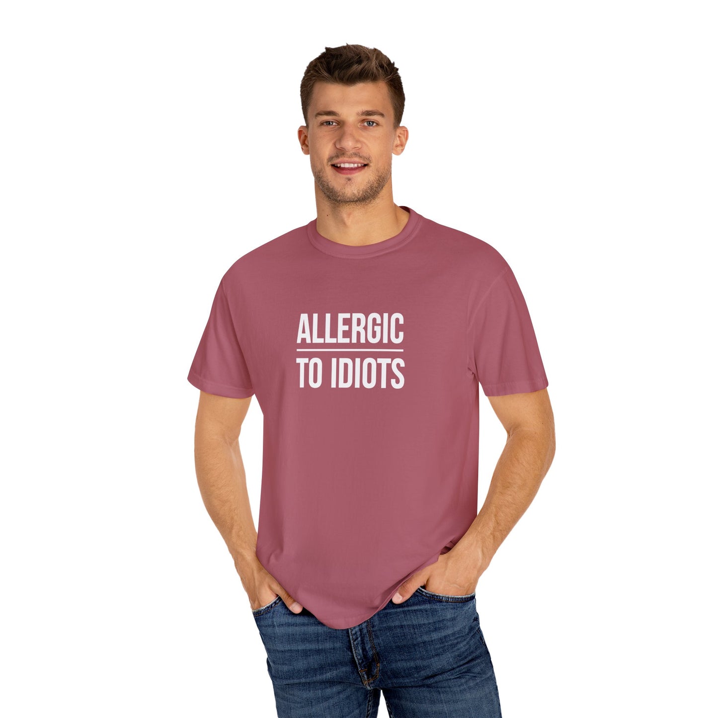 Unisex Allergic to Idiots T-Shirt - Relaxed Fit Cotton Tee
