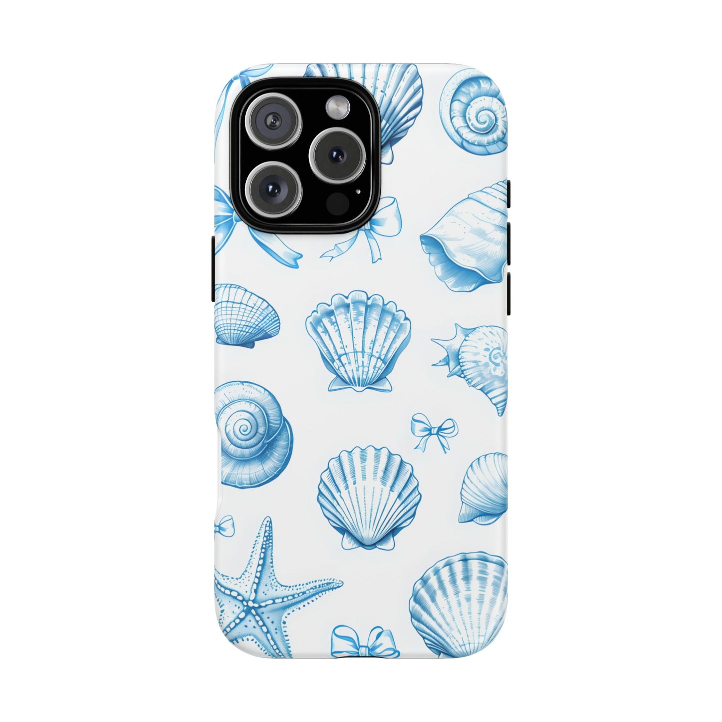 Coquette-Coastal Ocean-Themed Phone Case - Seashell and Starfish Design
