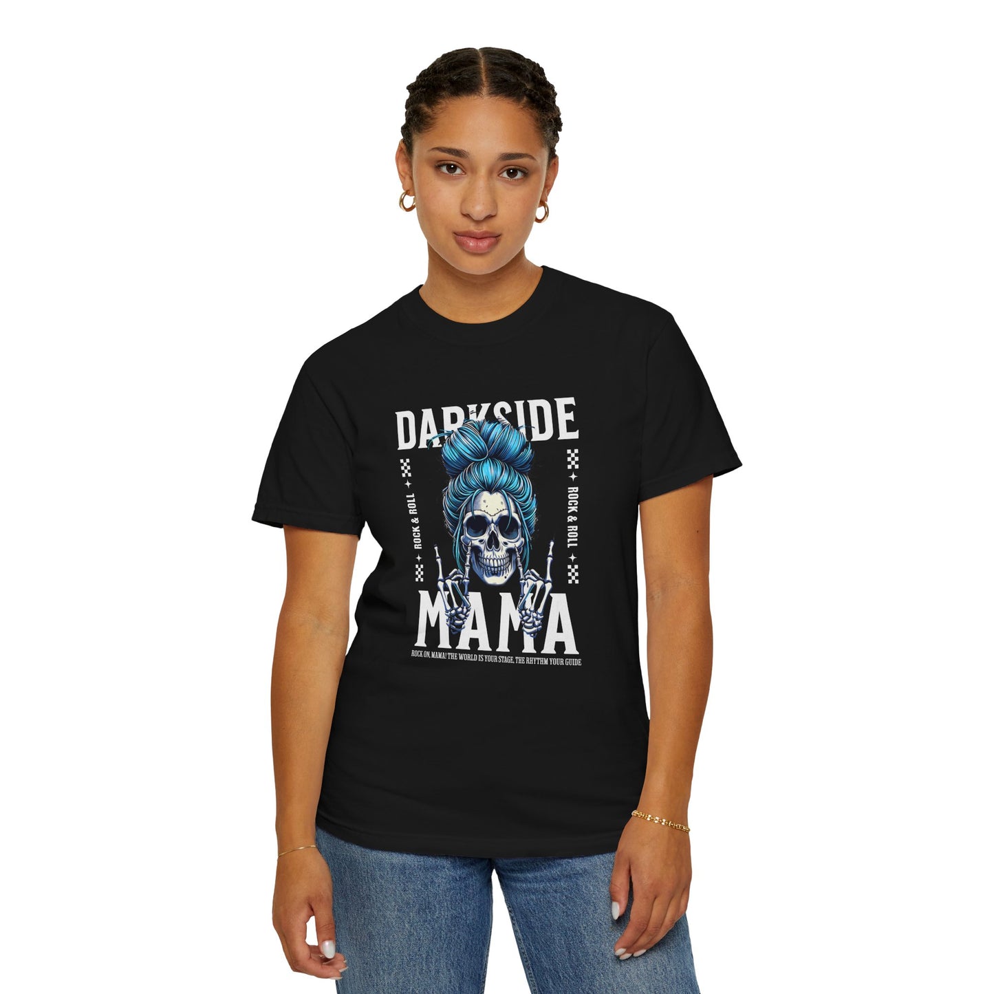 Darkside Mama Unisex Garment-Dyed T-Shirt - Edgy Graphic Tee for Bold Expression