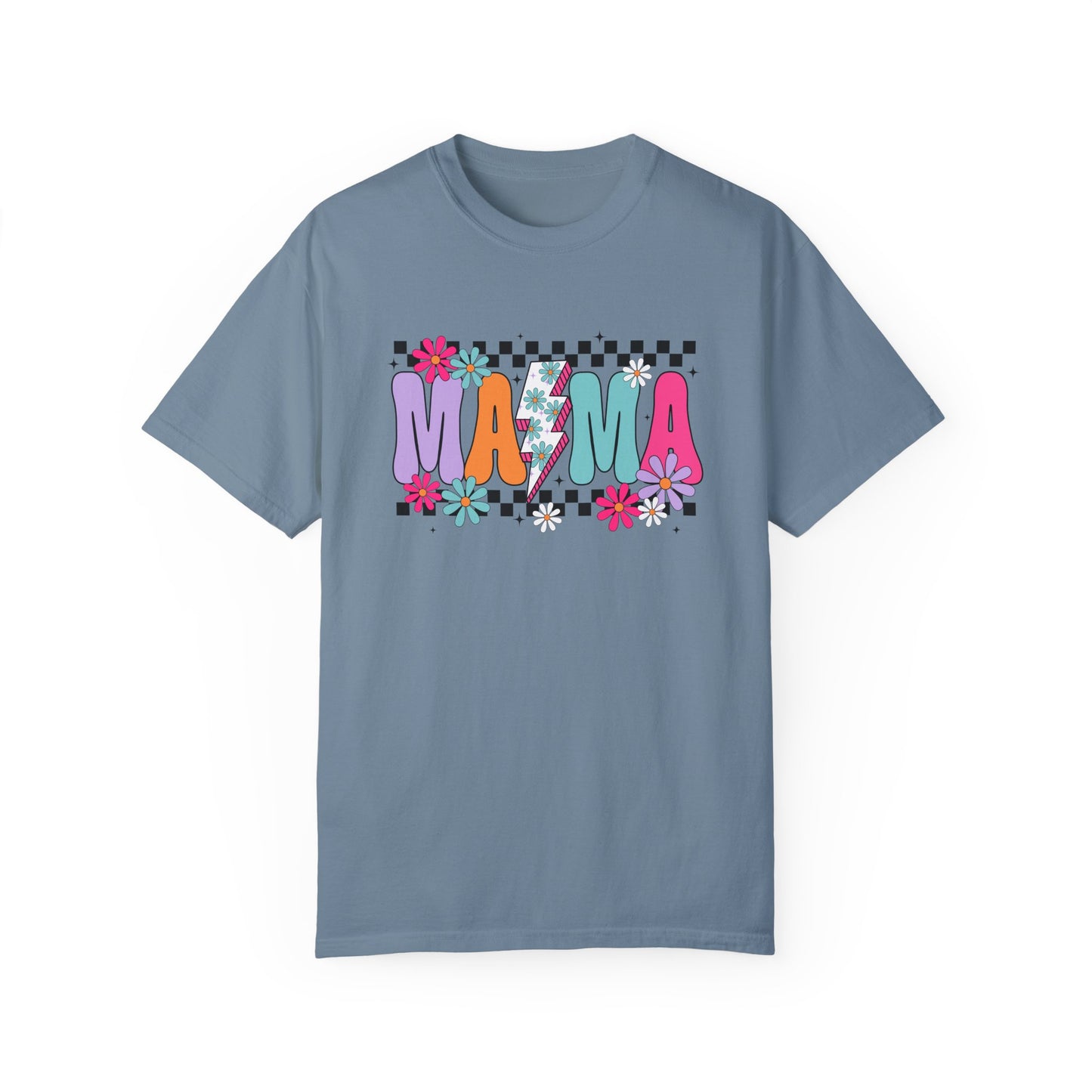 Colorful Mama Graphic T-Shirt for Moms - Unisex Garment-Dyed Tee