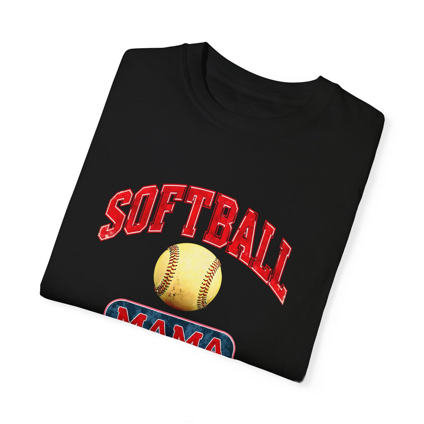 Softball Mama Unisex Garment-Dyed T-Shirt - Perfect Gift for Softball Lovers