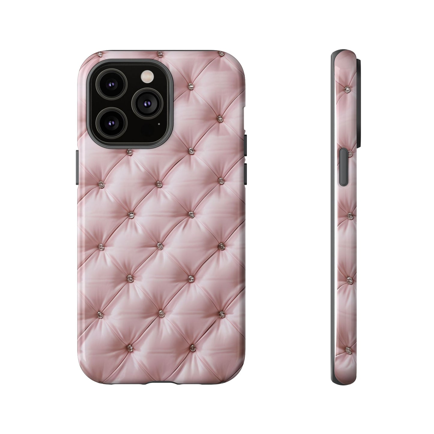 Luxury Pink Quilted Phone Case - Tough Cases for Stylish Protection